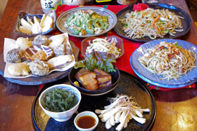 にらいかない 〒286-0035 千葉県成田市囲護台2-1-5 お腹も満足のお料理９品コースです