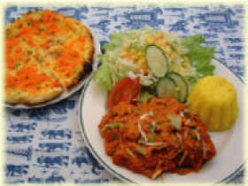 ラムじいさんのインドカレー 成田店  〒286-0029 千葉県成田市ウイング土屋262 タイムズビル チキンシャシュリックセット