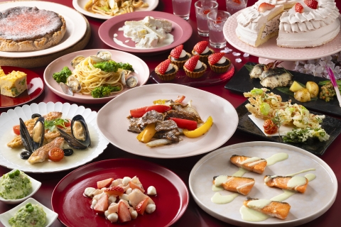 ホテル日航成田　カジュアル・リゾート・ダイニング セリーナ 〒286-0106 千葉県成田市取香500 【4月】いちごフェア～桜花～ ディナーバイキング